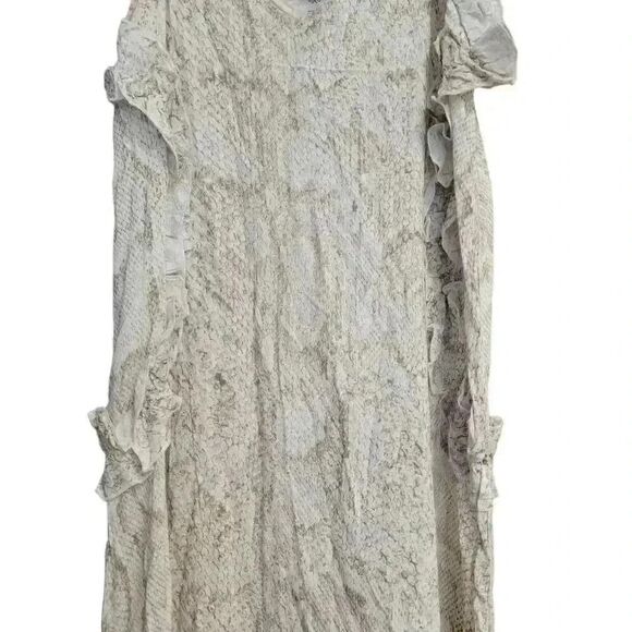 Pilyq Women's White & Tan Rayon Sleeveless Sundress NEW - Picture 6 of 16